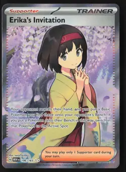 Erika’s Invitation - 196/165 - Full Art Trainer - Pokemon 151 - NM/M - Image 1