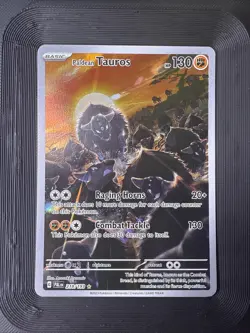 Paldean Tauros – 218/193 – Illustration Rare – Paldea Evolved – Pokemon TCG – NM - Image 1