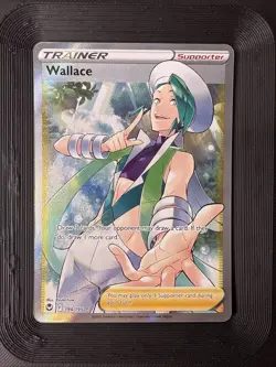 Pokemon TCG - Wallace - Full Art Ultra Rare - 194/195 - Silver Tempest NM/M - Image 1