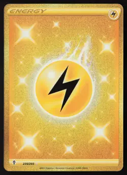 Lightning Energy - 235/203 - Gold Secret Rare - Evolving Skies - Pokemon - NM/M - Image 1