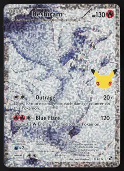 Reshiram - 113/114 - Ultra Rare - Celebrations 25th Anniversary - Pokemon - NM/M - Image 1