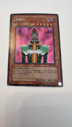 Yu-Gi-Oh Jinzo PSV-000 Secret Rare Unlimited Pharaoh’s Servant LP - Image 1