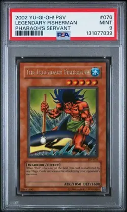 2002 Yu-Gi-Oh! The Legendary Fisherman PSV-076 Ultra Rare PSA 9 - Image 1