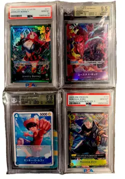 🔥One Piece Graded Lot PSA 10 BGS 9.5 Zoro,Luffy, Jewelry Bonney, Eustass Kid🔥 - Image 1