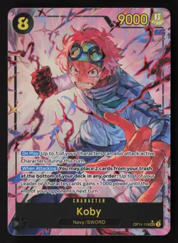 Koby - OP11-119 - SEC Alt - A Fist Of Divine Speed - One Piece - NM/M - Image 1