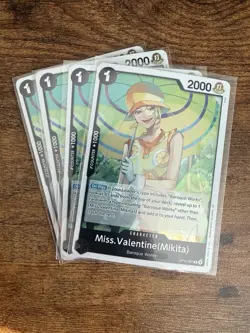 One Piece Miss. Valentine (Mikita) R OP14-087 Playset (x4) The Azure Sea's Seven - Image 1