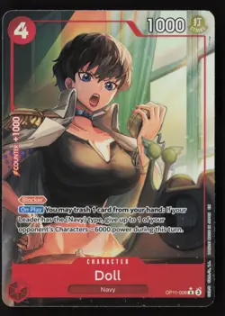 Doll - OP11-008 - ALT ART - A Fist of Divine Speed - ONE PIECE - NM/M - Image 1