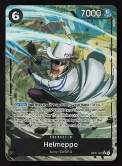 Helmeppo - Op11 092 - SR Alt Art - A Fist Of Divine Speed - One Piece - NM/M - Image 1