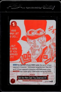 2023 Bandai One Piece Card Game Pillars of Strength Sabo Manga Art Event Card - Image 1