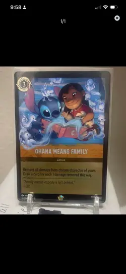 Ohana Means Family Cold Foil 32/204 Winterspell Disney Lorcana - Image 1