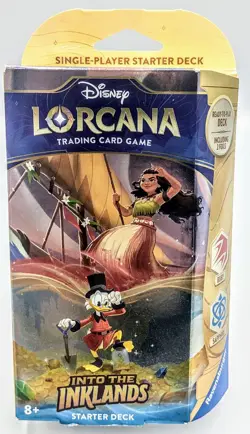 Disney Lorcana Into the Inklands Starter Deck Trading TCG Card Ruby Sapphire NEW - Image 1