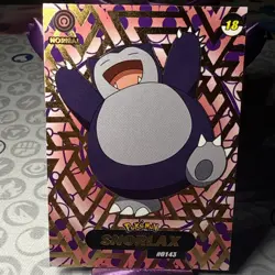 Shadow Box hit Crystal Card Collection Snorlax NON-TCG Pokemon Card Nintendo - Image 1