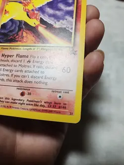 Pokemon Moltres Black Star Promos TCG 21 Regular Promo Card NM - Image 5