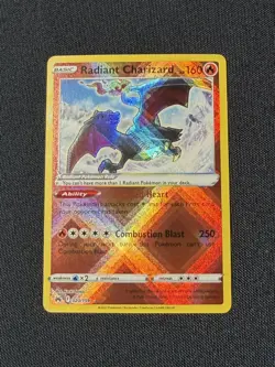 Radiant Charizard Radiant Rare Holofoil 020/159 NM Crown Zenith Pokemon Card - Image 1