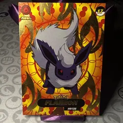 Shadow Box hit Crystal Card Collection Flareon NON-TCG Pokemon Card Nintendo - Image 1