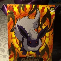 Shadow Box hit Crystal Card Collection Flareon NON-TCG Pokemon Card Nintendo - Image 2