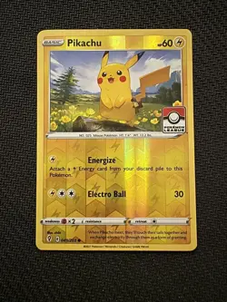 Pikachu Ultra Rare Reverse Holo Promo Card Pokemon Day (Near Mint) - Image 1