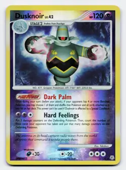Dusknoir [2/130] Diamond & Pearl Reverse Holo Rare [Pokemon Card English] - Image 1