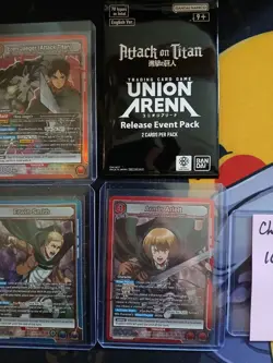Union Arena Attack On Titan Card Lot. Star Cards And SR Cards (40 Cards) Lot 4 - Image 5