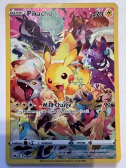 Pokemon Pikachu 160/159 Secret Rare Crown Zenith Holo Card English 2023 - Image 1