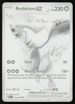 Reshiram ex - 173/086 - BWR - White Flare - Pokemon Card - NM/M - Image 1