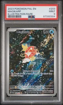 Magikarp - 203/193 - Illustration Rare - Paldea Evolved - Pokemon Card - PSA 9 - Image 1