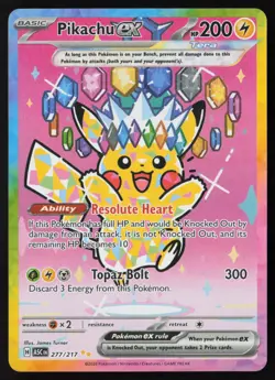 Pikachu ex - 277/217 - SIR - Ascended Heroes - Pokemon Card - NM/M - Image 1