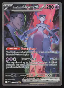 Team Rocket's Mewtwo ex - 231/182 - SIR - Destined Rivals - Pokemon Card - NM/M - Image 1