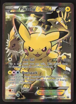 Pikachu EX - XY124 - Black Star Promo - Pokemon Card - LP - Image 1
