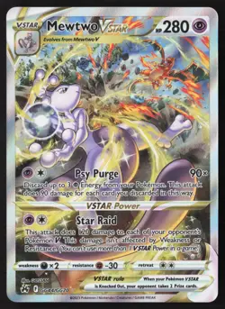 Mewtwo Vstar - GG44/GG70 - Alternate Art - Crown Zenith - Pokemon Card - NM/M - Image 1