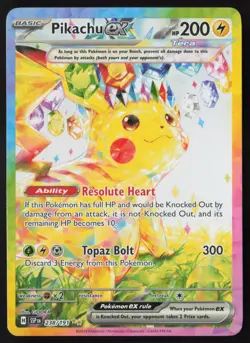 Pikachu ex - 238/191 - SIR - Surging Sparks - Pokemon Card - VLP/NM-M - Image 1