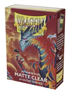 10 Packs Dragon Shield 60 Ct Japanese Matte Outer Sleeves Clear 60 Ct Card - Image 1