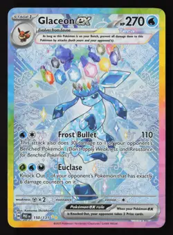 Glaceon ex - 150/131 - SIR - Prismatic Evolutions - Pokemon Card - LP - Image 1