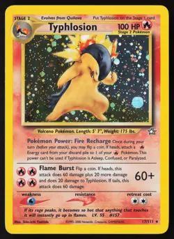 Typhlosion - 17/111 - Holo Rare - Neo Genesis - Pokemon Card - VLP - Image 1