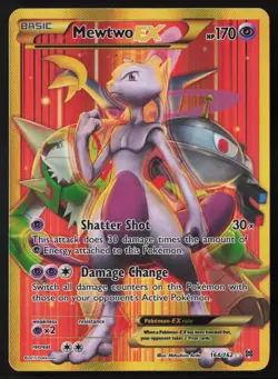 Mewtwo EX - 164/162 - Secret Rare - XY Breakthrough - Pokemon Card - LP - Image 1