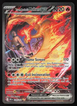 Team Rocket's Moltres ex - 229/182 - SIR - Destined Rivals - Pokemon Card - NM/M - Image 1