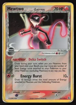 Mewtwo - 12/113 - Reverse Foil - Delta Species - Pokemon Card - HP - Image 1