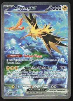 Zapdos Ex - 202/165 - SIR - Scarlet & Violet 151 - Pokemon Card - NM/M - Image 1