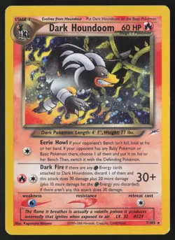 Dark Houndoom - 7/105 - Holo Rare - Neo Destiny - Pokemon Card - MP - Image 1