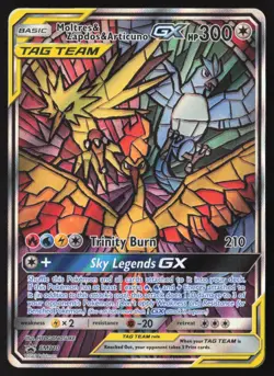 Moltres & Zapdos & Articuno GX - SM210 - Hidden Fates - Pokemon Card - NM/M - Image 1