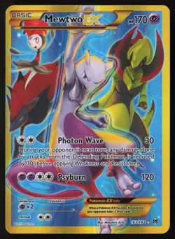 Mewtwo EX - 163/162 - Secret Rare - XY Breakthrough - Pokemon Card - MP - Image 1