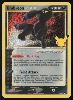 Umbreon - 17/17 - Celebrations - Classic Collection - Pokemon Card - NM/M - Image 1