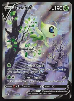 Celebi V - 245/264 - Alternate Art - Fusion Strike - Pokemon Card - NM/M - Image 1
