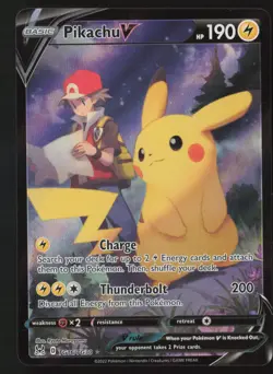Pikachu V - TG16/TG30 - Ultra Rare - Lost Origin - Pokemon Card - LP - Image 1