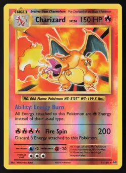 Charizard - 11/108 - Reverse Holo - Evolutions - Pokemon Card - NM/M - Image 1