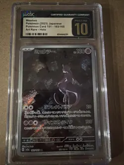 Mewtwo 183/165 SR Pokemon Card 151 2023 Japanese CGC Pristine 10 - Image 1