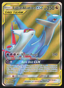 Latias & Latios GX - 169/181 - Ultra Rare - Team Up - Pokemon Card - LP - Image 1