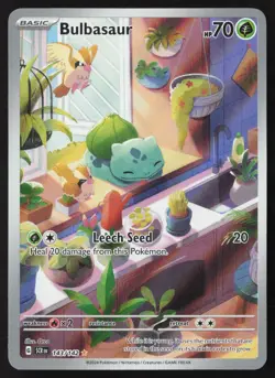 Bulbasaur - 143/142 - Illustration Rare - Stellar Crown - Pokemon Card - LP - Image 1