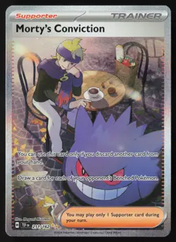 Mortys Conviction - 211/162 - SIR - Temporal Forces - Pokemon Card - LP - Image 1