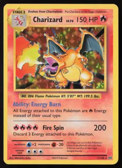 Charizard - 11/108 - Holo Rare - XY Evolutions - Pokemon Card - LP - Image 1